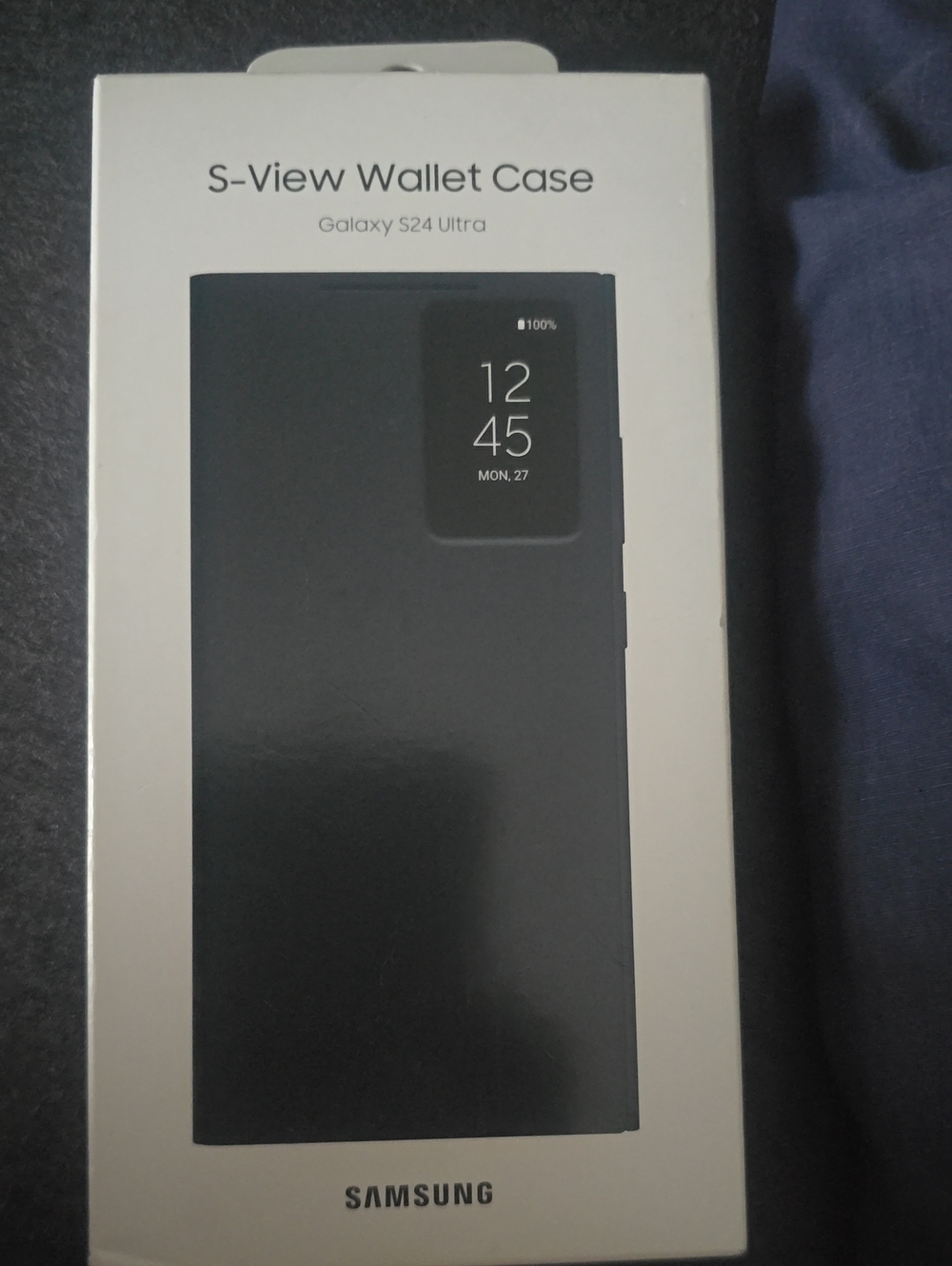 Samsung S-View Wallet Case for Galaxy S24 Ultra - Black